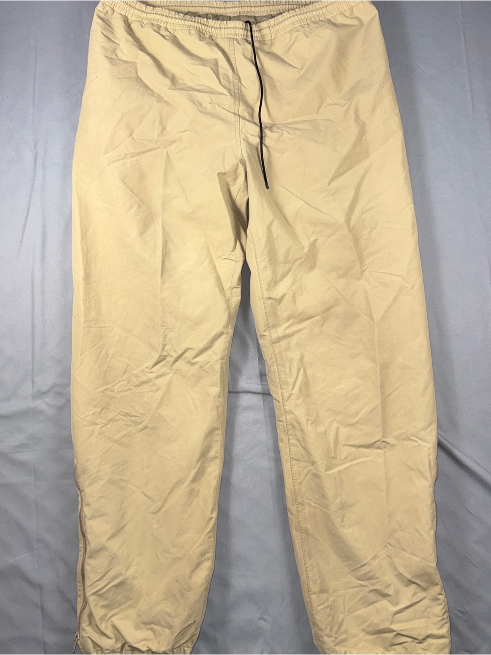 Vintage Sportif Gore-Tex Pants Mens Medium Beige Waterproof Rain Hiking 90s